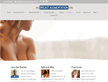 Tablet Screenshot of mybreastaugmentation.info